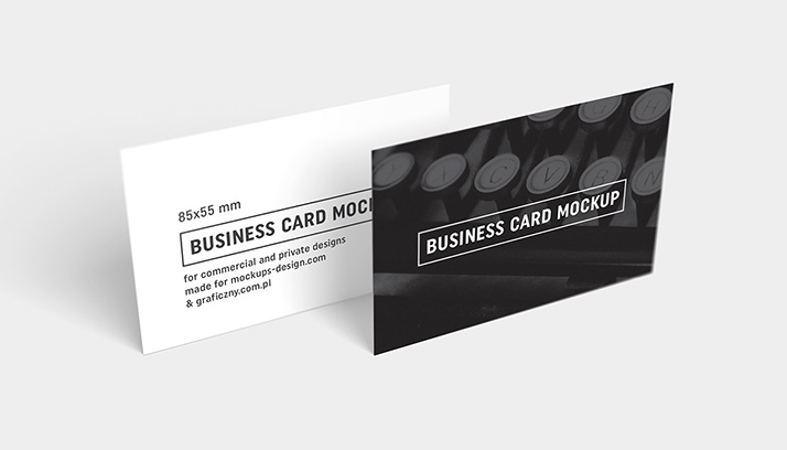 Business cards mockup / 85×55 mm