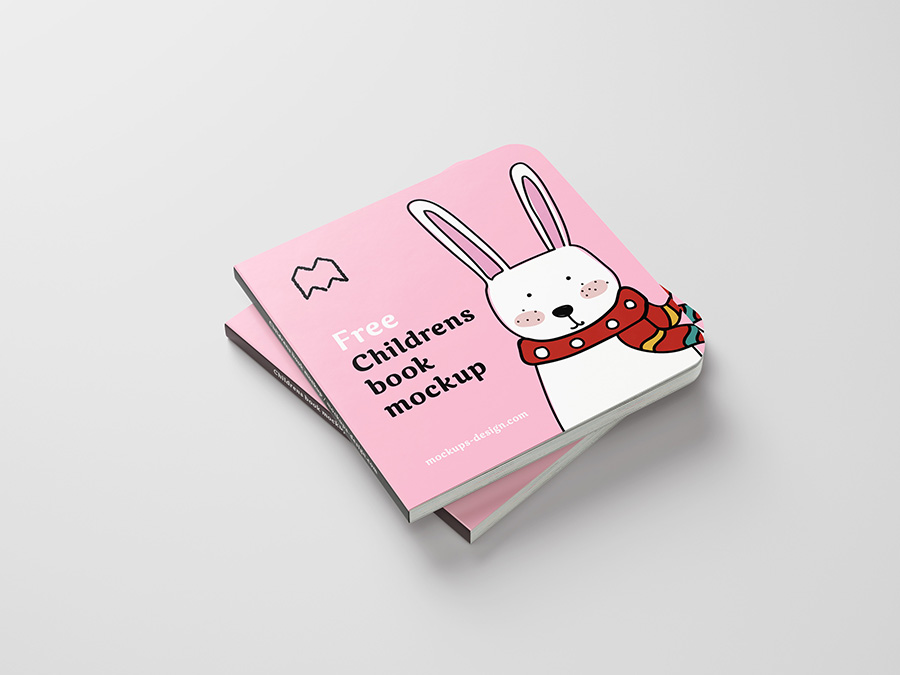 Free children’s book mockup