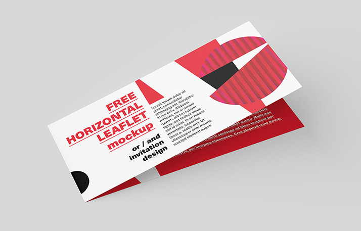 Horizontal DL Leaflet Mockup
